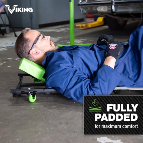 AFF Viking 40" Mechanic's Creeper, Angle Head Design, Heavy Duty - style: 40" Adjustable Head