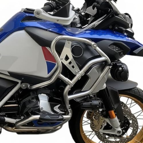 Crash Bar Extension for R 1250 GS Adventure ADV 2018-2024 Engine Guard - color: Silver