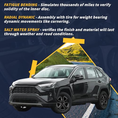 New Single 17" 17x7 17 Inch Aluminum Alloy Wheel Rims Fit for 2019 2020 2021 2022 2023 2024 Toyota RAV4, OEM Design Replacement Rim, Gloss Black, 75240