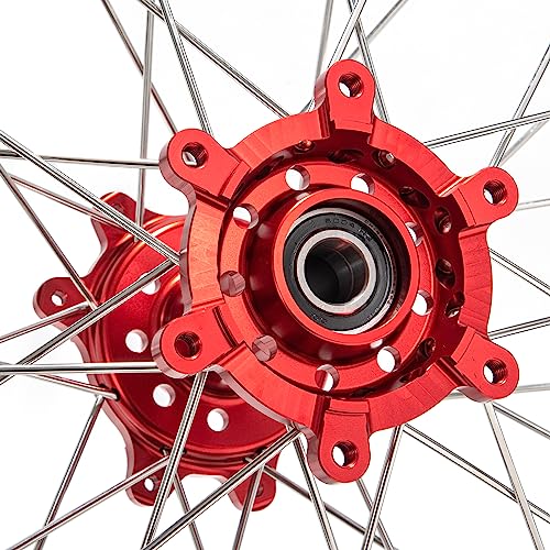 TOFR 18"x2.15" CNC Rear Wheel for Sur ron Surron Ultra Bee Rim Hub - color: Red, size: N/A Front 18" Rear