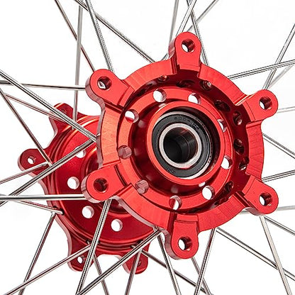 TOFR 18"x2.15" CNC Rear Wheel for Sur ron Surron Ultra Bee Rim Hub - color: Red, size: N/A Front 18" Rear