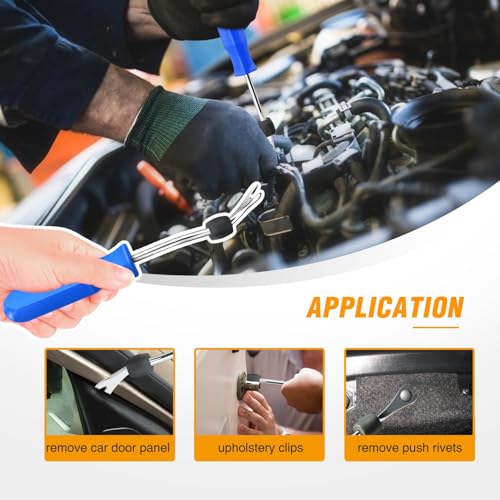 GOOACC 1295Pcs Car Retainer Clips and Auto Fasteners Assortment - color: 1180Pcs Clips + 115 Remover