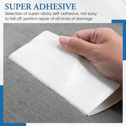 Canvas Patch 5.5 x 8 Inches 6Pcs Self-Adhesive Waterproof Canvas Patch Kit for Repairing Tents,Sofas,Boat Covers,Camping Chair,Awnings,Car Seats.(Gray) - color: Gray, size: 5.5"×8"