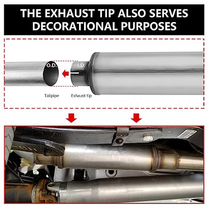 4" Inlet Diesel Exhaust Muffler,4 Inch Inlet/Outlet Resonator Muffler Straight Through Stainless Steel 30" Whole Length XS2772,Welded On Resonator - size: 4in inlet