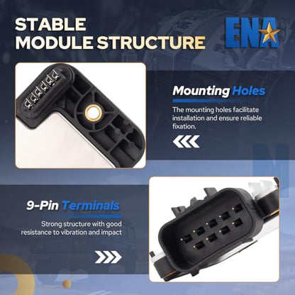 ENA Ignition Control Module Compatible with Chevy Oldsmobile Pontiac Saturn L4 2.2L 2.0L Replacement For LX-981