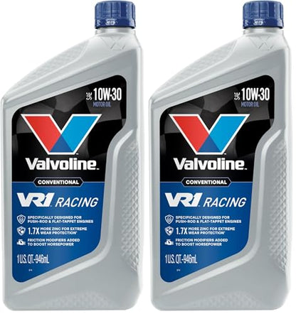 Valvoline VR1 Racing SAE 10W-30 Motor Oil 1 QT (Pack of 2) - size: 1 QT (Pack of 2), style: VR1