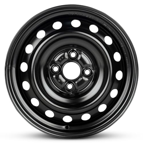 15x5.5 in Steel Wheel Rim 4 Lug 100mm 45mm Offset 54.1mm CB| Powder-Coated Black finish Fits 2004-2006 Scion xA | New OEM Replacement | 4261152310 - size: 15x5.5 inch - xA