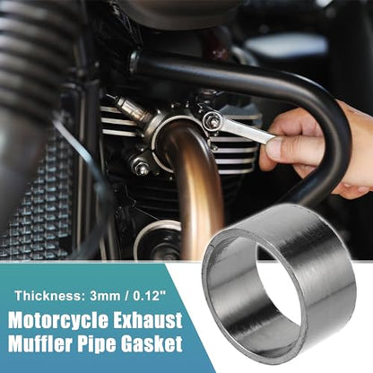 uxcell 43mm ID 49mm OD Universal Exhaust Muffler Pipe Gasket Motorcycle Exhaust Gaskets Graphite Seal Ring Repair Replacement for Dirt Pit Motocross - size: 43mm ID 49mm OD