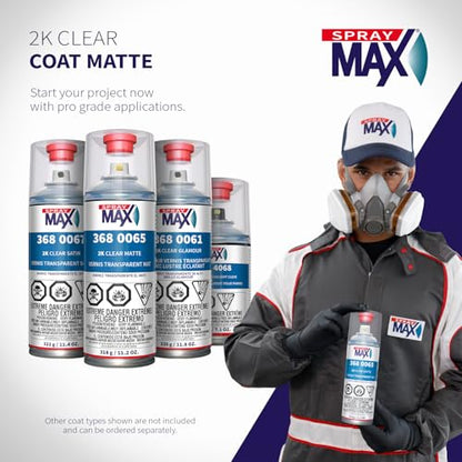 SprayMax 2K Matte Clear Coat | 2K Automotive Matte Clear Coat Spray Paint