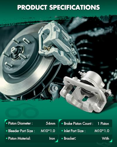 SCITOO 2PCS 19B1487 19B1486 Front Driver & Passenger Side Brake Calipers - size: Front[19B1487 & 19B1486]