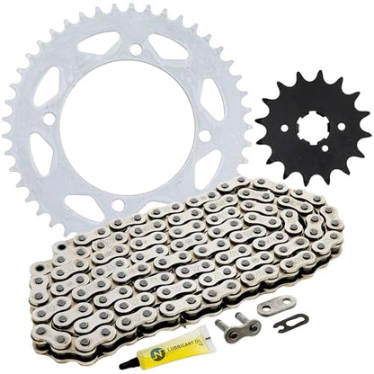 NICHE Drive Sprocket Chain Combo for Yamaha Virago V-Star 250 Route 66 XV250 Front 16 Rear 45 Tooth 520NZ Standard 114 Links - size: Standard Chain