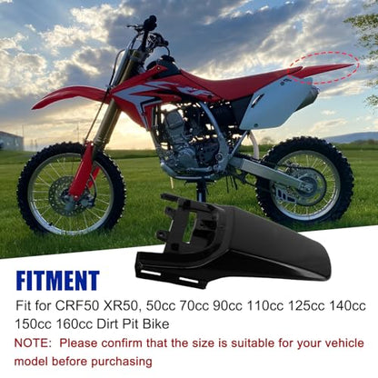PSLER Motorcycle Rear Mudguard Fit for CRF50 XR50 110 125CC Dirt Pit Bikes