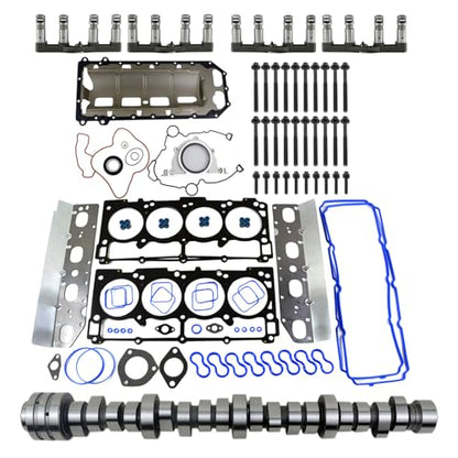 MDS 5.7 HEMI Lifters Camshaft Kit Head Gasket Replacement for 2009-2015 Chrysler Jeep Grand Cherokee Dodge Charger Challenger HS26423PT 53022372AA 53021726AD 53021726AE