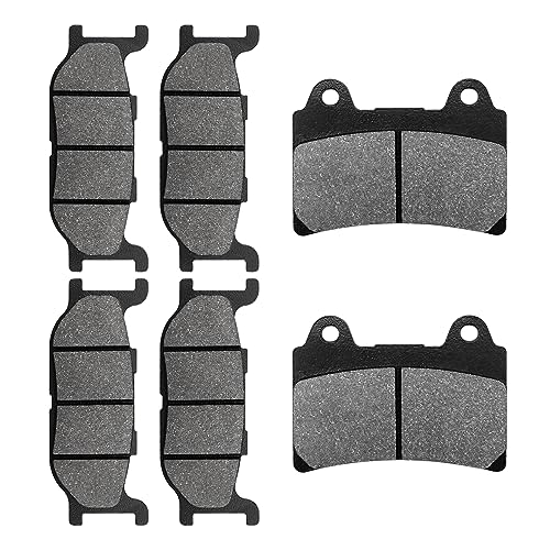 Front and Rear Brake Pads for Yamaha Roadstar 1600 XV1600 01-05, Road Star XV 1600 Silverado 07-09, XV1600 Wildstar 99-04, XVZ1300 Royal Star 1300 05-13, Midnight 03, Midnight Star 02-03
