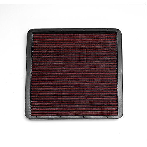 DNA Motoring AFPN-140-RD Clean Air Washable Drop In Panel Air Filter [Compatible with 09-17 F-150/09-16 F-250 F-350/09-15 F-450/09-15 F-550 SD / 07-17 Expedition / 07-17 Navigator ] - style: 09-17 F150