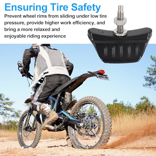 1.6" CNC Motorcycle Wheel Rim Lock Nut Anti-Slip Tire Fixer for Dirt Bike - size: 1.6inch, style: Half Molded Rubber