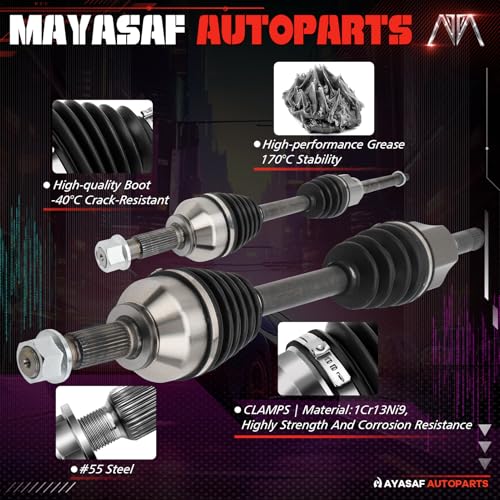 666285 666287 Front Left and Right CV Axle Shaft Assembly - size: 666285*1+666287*1
