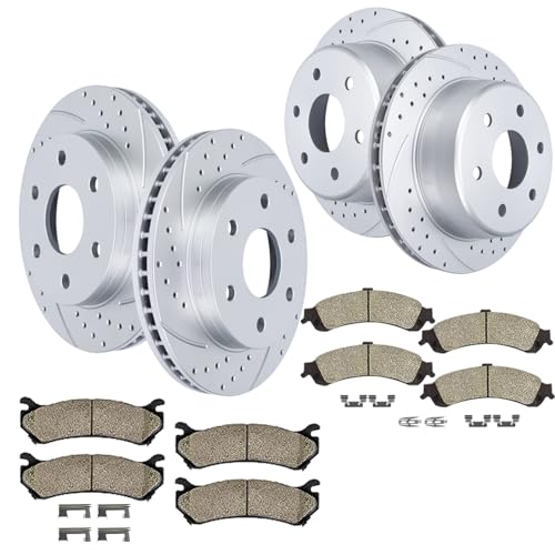 Acinoparts Front(12") and Rear(12.99") Brake Kit for Chevrolet Avalanche - size: HMBK21301