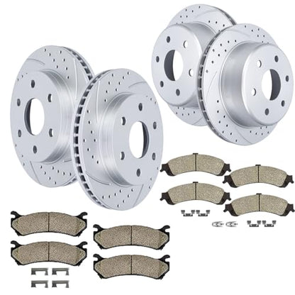 Acinoparts Front(12") and Rear(12.99") Brake Kit for Chevrolet Avalanche - size: HMBK21301