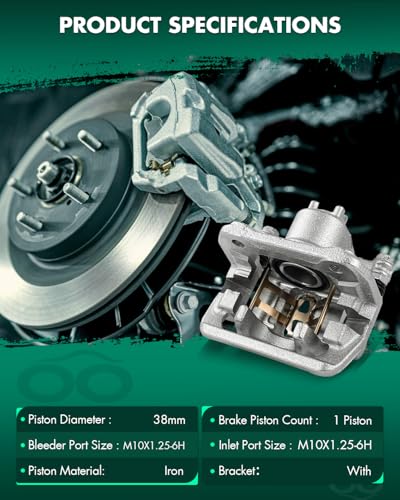 SCITOO - Rear Left Disc Brake Caliper Assembly For Acura,For Honda - size: Rear Driver[19B2911A]