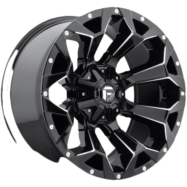 FUEL OFF-ROAD ASSAULT 18X9 5X4.5/5.0 4.53-12mm GLOSS BLACK MILLED - D57618902645US