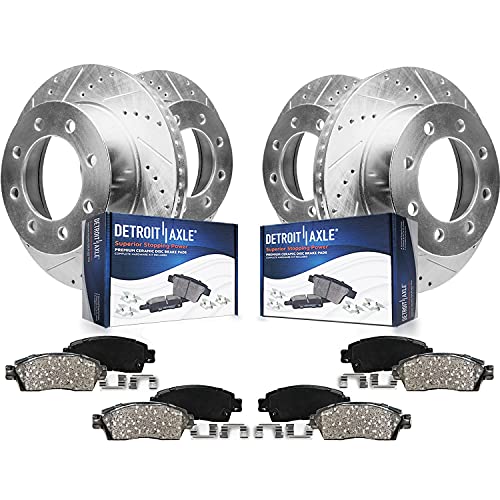 Detroit Axle - 8pc Brake Kit for 2012-2021 Nissan NV1500 NV2500 NV3500 - size: 8PR55091/KIT