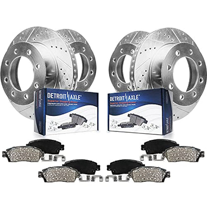 Detroit Axle - 8pc Brake Kit for 2012-2021 Nissan NV1500 NV2500 NV3500 - size: 8PR55091/KIT