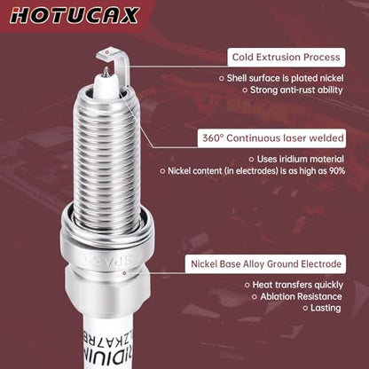 UF724 Ignition Coils & Spark Plugs Tune Up Kit, 4 Pack - size: UF724 & Spark Plugs