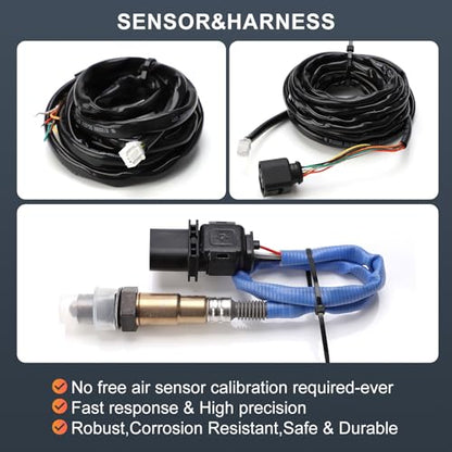 30-0300 X-Series 52mm (2-1/16”) Wideband UEGO Air/Fuel Ratio Gauge with LSU 4.9 Sensor Controller Gauge with Wideband Oxygen Sensor
