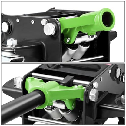 DNA Motoring Low Profile Hydraulic Trolley Service/Floor Jack, 3 Ton (6000 lbs) Capacity Heavy Duty Hydraulic Car Jack, Lifting Range 3"-20", Green, TOOLS-00475-GR - color: Green, style: 3 ton
