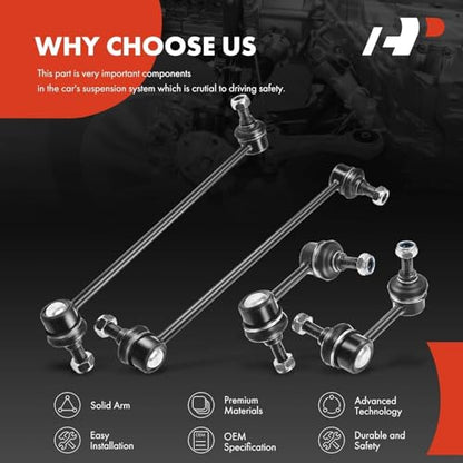 A-Premium Front & Rear Sway Bar Link Stabilizer Bar End Link Kit