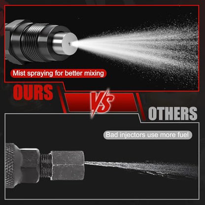 16032-53900 Fuel Injectors Set of 4 Compatible with Kubota V1505 Engine - color: F-16032-53902