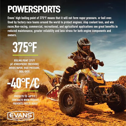 Evans Coolant EC72064-8PK Powersports Waterless Coolant, 64 fl. oz., 8 Pack - size: Pack of 8 (1/2 Gallon)