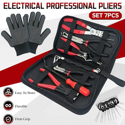 10 PCS Electrical Disconnect Pliers Set for Cars, Trucks & SUVs - size: 10 Pcs