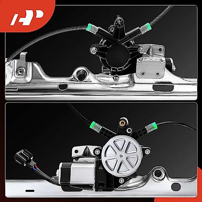 A-Premium Front Driver Side Power Window Regulator with Motor - size: Front Driver Side (LH)