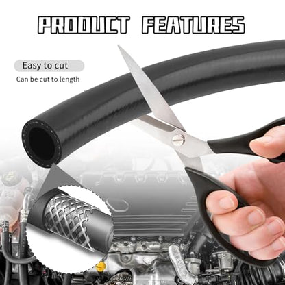 9.84Ft 5/8 Heater Hose,Flexible Heater Coolant Hose with ID 16mm & OD 24mm - color: 5/8 in