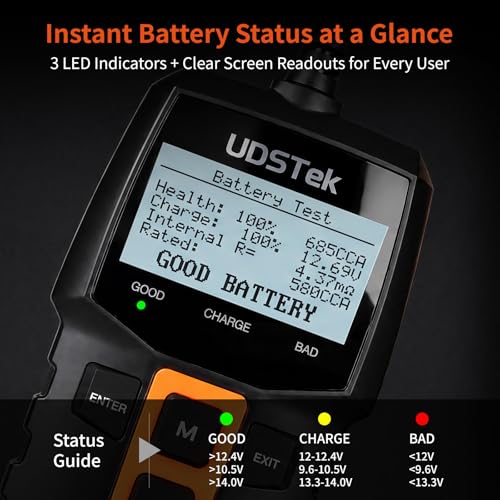 Car Battery Tester 12V BA100, 100-2000 CCA Automotive Battery Load Tester