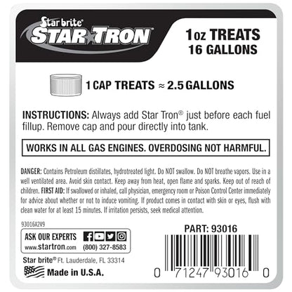 Star TRON Enzyme Fuel Treatment - Gasoline