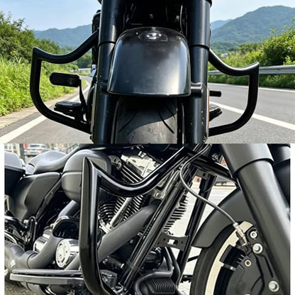 MZS Motorcycle Engine Guard Highway Crash Bar for HD Touring 2009-2025 - size: Touring 2009-2025