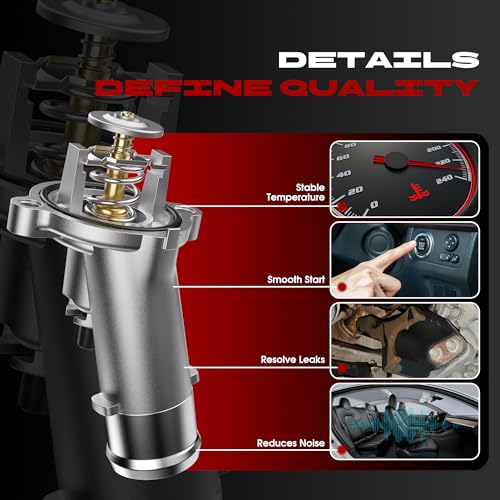 Upgrade Aluminium Engine Coolant Thermostat Housing Assembly Fit for RAM