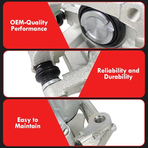 FEXON 2pc Disc Rear Brake Caliper Assembly with Bracket Replaces 18B4926 - size: 18B4926+18B4927