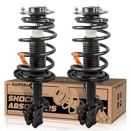 KUIPERAUTO Pair Front Complete Strut Spring Coil 272308 272307 Compatible for 2007-2012 Lexus ES350,2006-2012 Toyota Avalon,2007-2011 Toyota Camry Springs Shock Absorber - size: 2x Front Struts, style: 07-11 Toyota Camry 3.5L