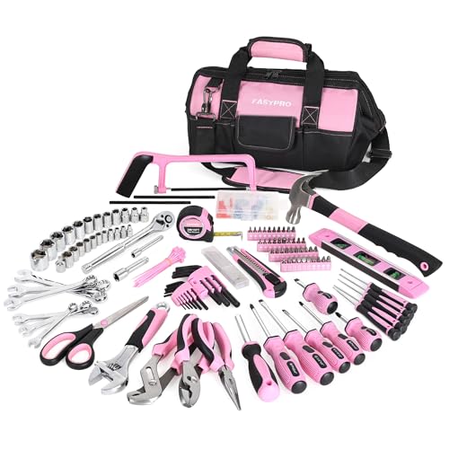 FASTPRO 267-Piece Pink Tool Set with 13-Inch Tool Bag
