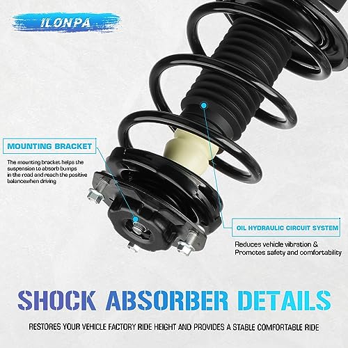 ILONPA Front Quick Struts Shocks for 2004 2005 2006 Toyota Camry