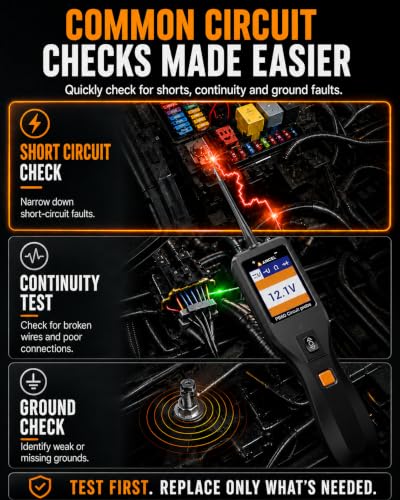 PB60 Automotive Power Circuit Probe, 12-24V Vehicle Component Activation ﻿ - color: Orange Black