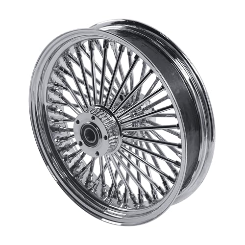 FatFlex 16" Rear Wheel Chrome Fat Spokes 3.5" Rim - color: 16" x 3.5" Chrome+Chrome+Chrome
