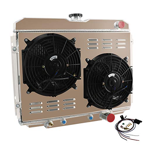 3Row Radiator Shroud Fan Relay For 1967-1970 FORD MUSTANG/MERCURY COUGAR V8 24"