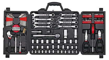 Apollo Tools 101 Piece SAE and Metric Mechanic Tool Set, Black DT0006