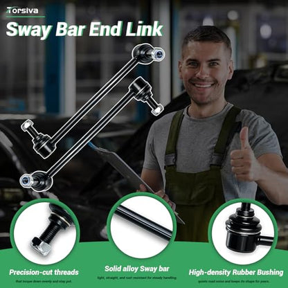 ‎‎K8734 K8735 2PCS Front Sway Bar End Links for Ford 1996 1997 1998 1999 2000 2001 2002 2003 2004 2005 2006 2007 Taurus, for Lincoln 1995-2002 Continental, for Mercury 1996-2005 Sable - size: K8734 K8735