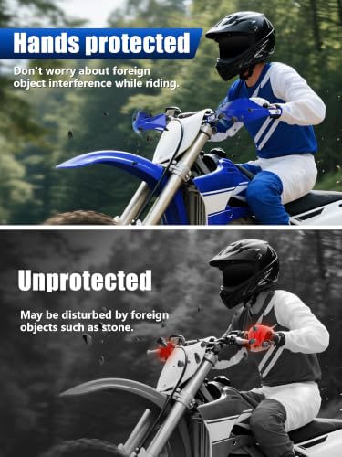 JFG RACING Dirt Bike Handguards Universal for 7/8" and 1 1/8" Handle Bar - color: blue